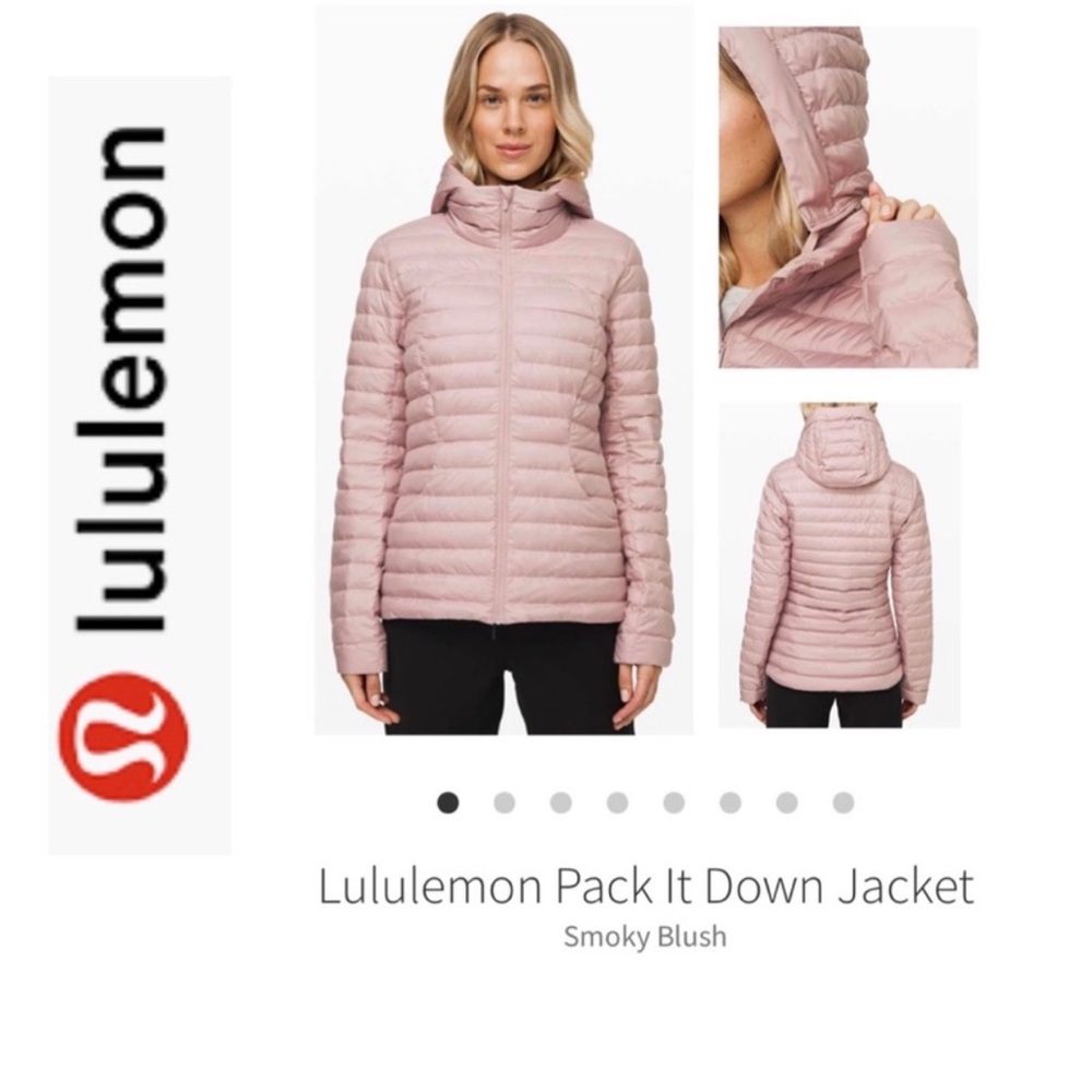 💕 Lululemon Pack It Down Jacket Smoky Blush Size 8 NWT 700-Fill Goose Down Rare
